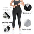 thumbnail image 4 of Vaslanda Thermo Sauna Sweat Pants for Women High Waisted Neoprene Corset Leggings Workout Waist Trainer Body Shaper, 4 of 7