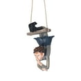 thumbnail image 1 of Estatua Colgante de Elfos, Fina de la Mano de Obra Swing Forest Figurine Para El Hogar Patios, 1 of 7