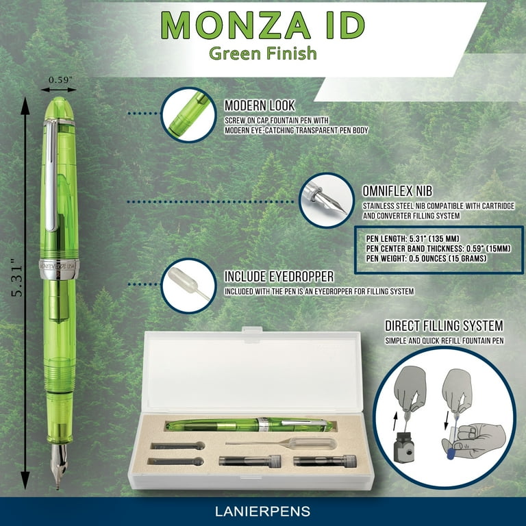 Monteverde Monza ID Green Fountain Pen