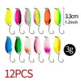 thumbnail image 2 of Ensemble de 12 Pcs de Cuillères à Truite 3 g Appât à Truite Accessoires de Pêche Ensemble pour la Pêche à la Truite Cuillère à Truite Ensemble d'Appâts à Truite Accessoires de Pêche, 2 of 8