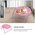 thumbnail image 3 of Greeniant Cama de malla de Metal para mascotas, reemplazo transpirable, desmontable, lavable, térmica, para dormitorio, sala de estar, Suministros para gatos Rosa, 3 of 6