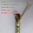thumbnail image 2 of LANFENG 12 Strands Metallic White Embroidery Floss Cross Stitch Thread 10 Skeins Each 8 Meters Long Perfect for Crafting, 2 of 5