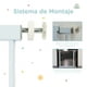 thumbnail image 3 of Kids Heroes Puerta de Seguridad Interior para Bebes y Perros - Reja para Escaleras y Puertas entre 76 y 83 cm - Incluye Extensión de 7 cm para un Ancho de 90 cm - Altura 78 cm - Blanco, 3 of 16