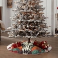 thumbnail image 4 of Bingfone Christmas Tree Skirt Mat Christmas Decoration Interior 48" -Western Desert Cactus Ram Skull, 4 of 6