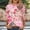 A498 Multicolor, variant on T Shirts for Women Crewneck Three Quarter Sleeve Boho Casual Loose Fit Floral Geometric Patchwork Print Soft Breathable Spring Tops Everyday Basic Fashion Tees