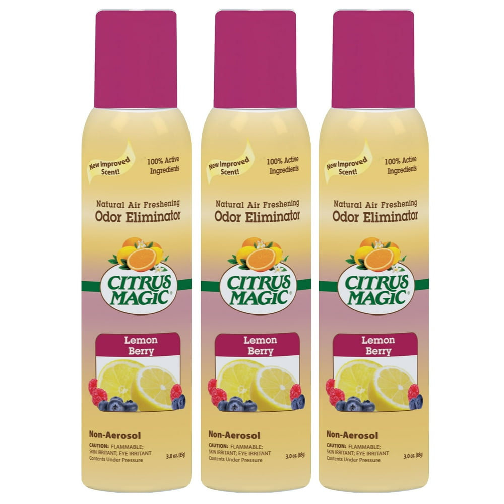 Citrus Magic Natural Odor Eliminating Air Freshener Spray, Lemonberry
