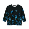 thumbnail image 4 of Spazoro Kids Girls Shirts Tee, Crew Neck 2025 Fashion Print 3/4 Sleeve Casual Loose Tops for Child Girls Multicolor Size 3 T, 4 of 5