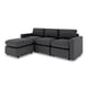 thumbnail image 1 of Sofá Seccional Modular De 3 Plazas + Otomano | Gris Carbón, 1 of 8