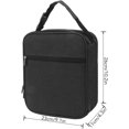 thumbnail image 2 of Bolsa de Almuerzo con Refrigerador Aislado, Bolsa de Almuerzo de Lona Impermeable, Bolsa de Almuerzo para Hombres y Mujeres, (negro), 2 of 4
