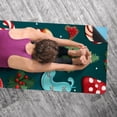 thumbnail image 5 of Christmas Gym Towel with Storage Bag, 72.8"x26.8", Suitable for Yoga, Pilates, Fitness - Yoga Blanket, Hot Yoga Towel, Yoga Towels Included, 5 of 6