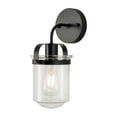 thumbnail image 2 of IVV Wall Lighting, 1 Light Matte Black Bathroom Light Fixtures, Metal Vanity Light with Clear Glass Shade, Vintage Industrial Wall Lamp for Indoor Mirror, Living Room, Hallway (Bulbs Not Included), 2 of 10