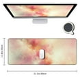 thumbnail image 2 of Large Mouse Pad, Cute Pink Desk Mat for Desktop, Women Girls PU Leather Waterproof Gaming, Rose Gold Marble Computer PC Laptop Protector Writing Pads for School Office Home, 2 of 6