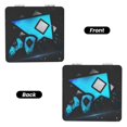 thumbnail image 2 of Qekee Geometry Dash Print Compact Makeup Mirror Folding Mini Pocket Mirror Portable Hand Mirror Double-Sided 2 x 1x Magnification for Woman Girls-Square, 2 of 9