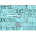 thumbnail image 1 of Ahgly Company Indoor Rectangle Patchwork Light Blue Transitional Area Rugs, 5' x 8', 1 of 4