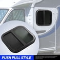thumbnail image 4 of KIMISS Rounded Sliding RV500x450mm Black Aluminum Alloy Frame UV Resistant Movable  Screen for Caravan Camper Trailer, 4 of 7
