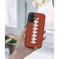 thumbnail image 5 of WIRESTER Shockproof Soft Rubber Cover Case for Apple iPhone 16 Plus 6.7" 2024, Football Pattern, 5 of 5