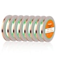 thumbnail image 1 of Cinta de cobre conductiva Oubaka, 8 rollos, 0,6 cm x 20 m, doble cara, 1 of 7