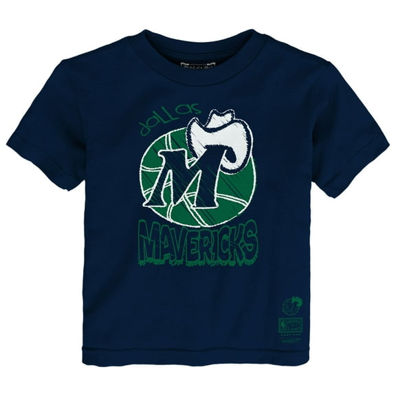 Toddler Mitchell & Ness Navy Dallas Mavericks Favorite Team T-Shirt