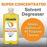 Citra Solv Concentrated Household Cleaner & Degreaser - Valencia Orange Scent - 16 Fl Oz, Safe, Effective, and Versatile Cleaning Solution, Natural Ingredients, Biodegradable, Made in USA