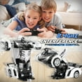 thumbnail image 4 of Coche a control remoto Britik Transform a escala 1:18 Police Black, 4 of 9