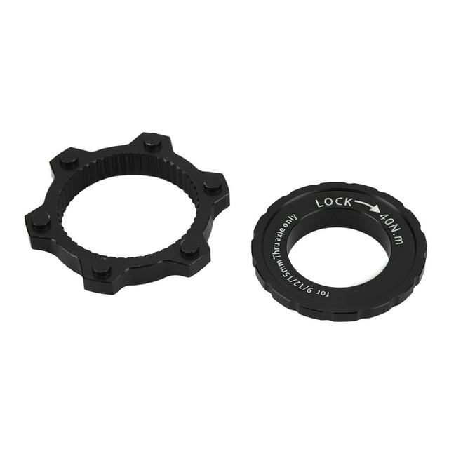 Center Lock Disc Adapter, Long Service Life Ergonomic Stain Resistant Bike Hub Disc Brake Center Lock Adapter For Repairing Black