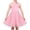 Pink Floral Lace, variant on Sunny Fashion Girls Dress Lace Overlay Spaghetti Strap Flared Back Bow Party Recital 6 Years