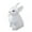 White, variant on Yellow Yellow Easter Simulation Rabbit Model Toy Lifelike Faux Fur Plush Animal Figure Home Decor 24Cm
