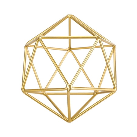 Better Homes & Gardens Gold Modern Geometric 5" x 6" Tabletop Sculpture