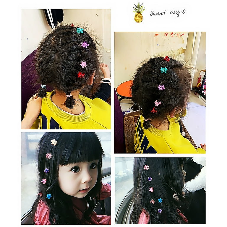 minkissy 60 pcs cute hair clips for girls kids hair accessories for girls  child hair accessories for girls 4-6 wild hairpin hair resin girl set  hollow