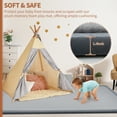thumbnail image 4 of Slsy Baby Play Mat Nursery Rug, 1.4" Thick Memory Foam Soft Padded Carpet with Non-Slip Backing, Crawling Mat Exercise Pads Carpet for Babies, Toddlers, Infants, Kids, 4 of 7