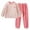 Pink, variant on Cethrio Boys Flannel Pajama Sets, Long Sleeve Thermal Crewneck Soft Winter Sleepwear Pink Size 14-16