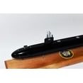 thumbnail image 2 of USS Alexandria SSN-757 (Black Hull) Submarine Model,Navy,Scale Model,Mahogany,20 inch,LA Class, 2 of 5