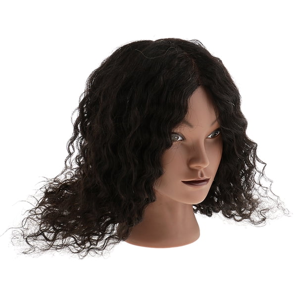 Peluquería Cosméticos Silicona Práctica Entrenamiento Maniquí Cabeza de muñeca con
