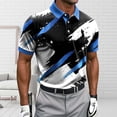 thumbnail image 4 of Fnnxeal Mens Polo Shirts Short Sleeve Graphic Summer Casual Collared Golf Polo Blue Shirts for Men Size 3XL, 4 of 5
