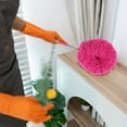 thumbnail image 3 of Microfiber Feather Duster Extendable Duster with 31.5 inches Extra Long Pole, Bendable Head & Long Handle Dusters for Cleaning Ceiling Fan, High Ceiling, Blinds, Furniture & Cars, 3 of 5