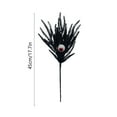 thumbnail image 3 of Xuniizn Halloween Flowers - 18" Artificial Pine Flowers Stems Gothic Black Artificial Flowers for Halloween Indoor Tables Centerpiece Party Decor, Halloween Decorations, 3 of 6