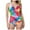 Hot Pink, variant on Women'S One Piece Swimsuit Shiny Leopard Print With Cover Up Tummy Control Swimwear Two-Piece Beach Stylish Bathing Suit