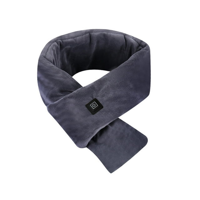 Unisex Electric USB Heating Scarf Massage Heated Neck Wrap with Power bank 80cm Length