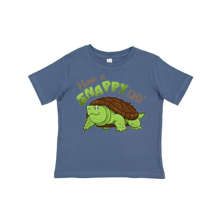 

Inktastic Have a Snappy Day- Cute Turtle Gift Toddler Boy or Toddler Girl T-Shirt