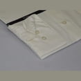 thumbnail image 3 of Mens Milani dress shirt soft cotton Blend easy wash business long sleeves Ivory, 3 of 5