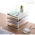 thumbnail image 4 of 4-Tier Acrylic Stackable Desk Organizer Trays – Clear Vertical Paper Tray for A4/Letter Files, Folders & Office Supplies – Modular Desktop Storage Shelf, Workspace & Home Organization, 4 of 7