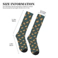 thumbnail image 2 of Lsque Hot Dog 6 Pattern Sport Compression Socks for Men & Women 15-20 mmHg Knee High Nurse Pregnant Running Medical and Travel Athletic, 2 of 6