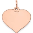 thumbnail image 3 of 14K Rose Gold Heart Disc Charm (22 X 18) Made In United States xrm529/27, 3 of 5