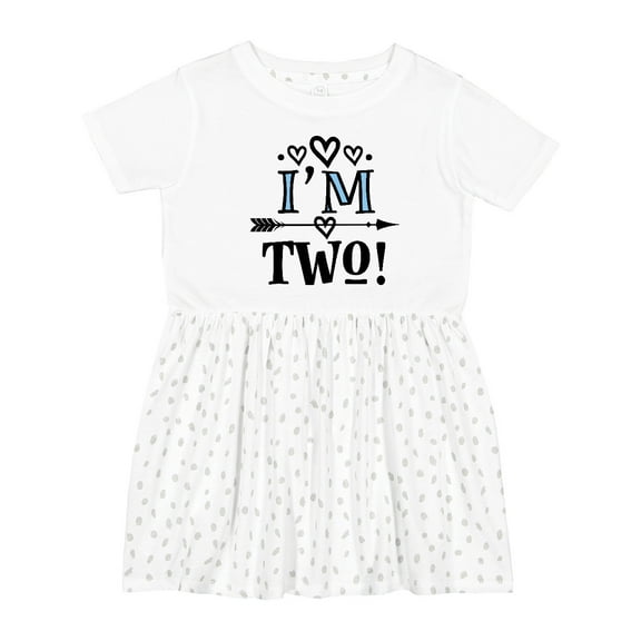 Inktastic 2nd Birthday 2 Year Old Arrow Girls Toddler Dress
