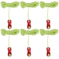 thumbnail image 1 of 6pcs 4 Meter Guyline Tent Rope Reflective Rope Tent Cord with 2-Eye Rope Tensioners for Camping Hiking Backpacking Random Color Accessories (Green), 1 of 5