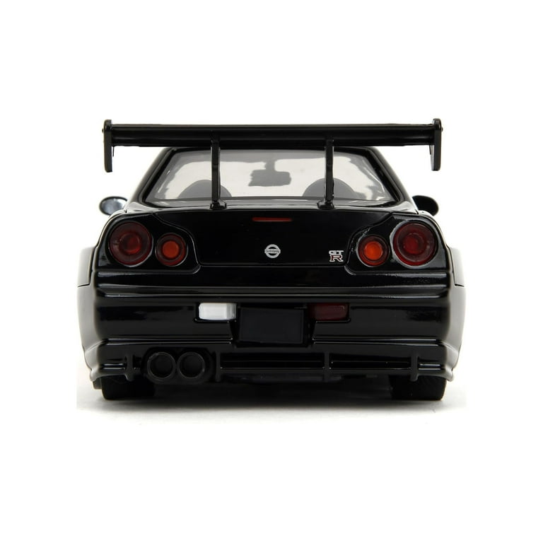 Jada Toys 2002 Nissan Skyline GT-R R34 RHD White with Red Graphics