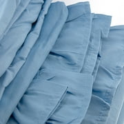 Gold Coast Cornflower Blue Ruffled Full Size Sheet Set