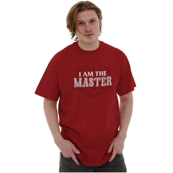 I Am The Master Dungeons Funny Gaming Plus Size Crewneck Graphic Tee Shirt Brisco Brands 2X