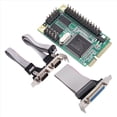 thumbnail image 2 of PCI-E Serial DB9 RS232 Parallel DB25 Adapter PCI-E to 2 Ports Serial DB9 RS232 Parallel DB25 Adapter,1 x Mini PCI-Express I/O Card, 2 of 9