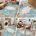 thumbnail image 5 of Coastal Sea Turtle Area Rugs 4'x6', Washable Small Throw Rugs for Office Bathroom, Summer Coral Ocean Vintage Wood Indoor Outdoor Rug Non-Slip Low Pile Carpet Runner Reversible Floor Mats, 5 of 8